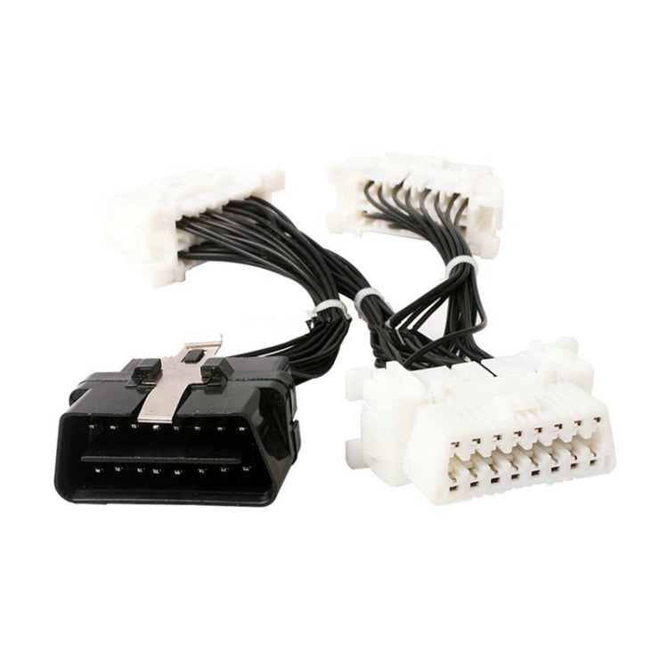 ELM327 OBD2 16Pin Male to 3 Female Car Diagnostic Cable