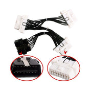 ELM327 OBD2 16Pin Male to 3 Female Car Diagnostic Cable