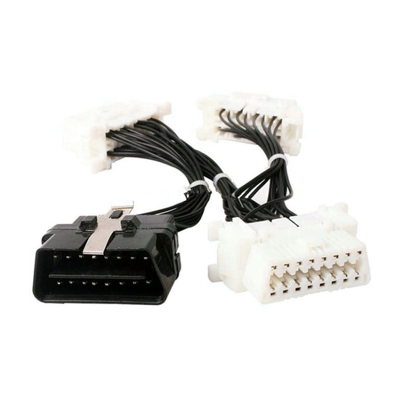 ELM327 OBD2 16Pin Male to 3 Female Car Diagnostic Cable