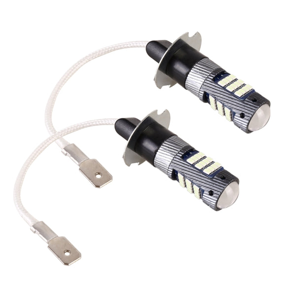 1 Pair H3 DC12V / 5W Car LED Fog Light with 42LEDs SMD-2016 Lamp Beads (Yellow Light)