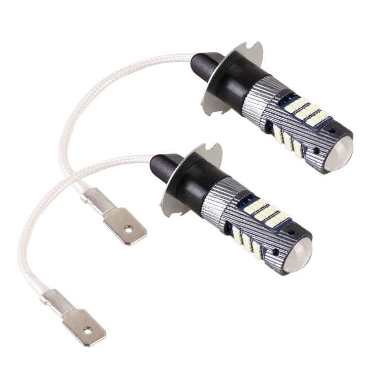 1 Pair H3 DC12V / 5W Car LED Fog Light with 42LEDs SMD-2016 Lamp Beads (Yellow Light)
