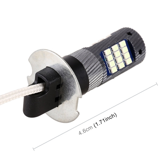 1 Pair H3 DC12V / 5W Car LED Fog Light with 42LEDs SMD-2016 Lamp Beads (Yellow Light)