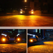 1 Pair H3 DC12V / 5W Car LED Fog Light with 42LEDs SMD-2016 Lamp Beads (Yellow Light)
