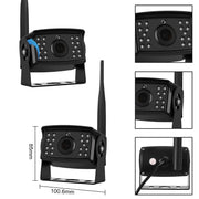 7 inch Car Digital Wireless Rear-view Split-screen Monitor Four Record