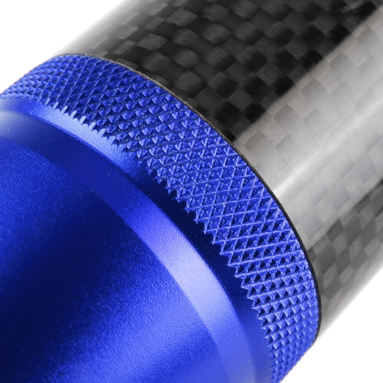 Universal Car Carbon Fiber Metal Gear Shift Knob (Blue)