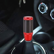 Universal Car Carbon Fiber Metal Gear Shift Knob (Red)