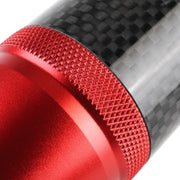 Universal Car Carbon Fiber Metal Gear Shift Knob (Red)