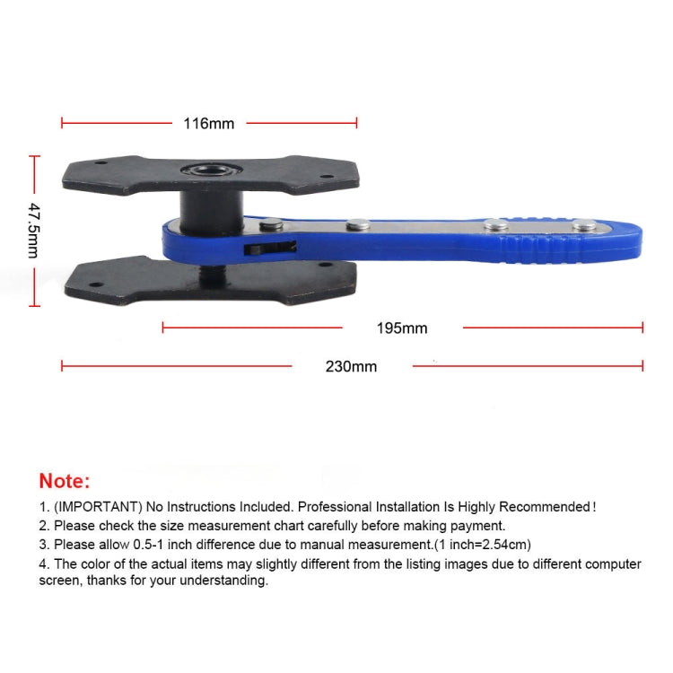 Car Ratchet Brake Piston Spreader Caliper Pad (Blue)