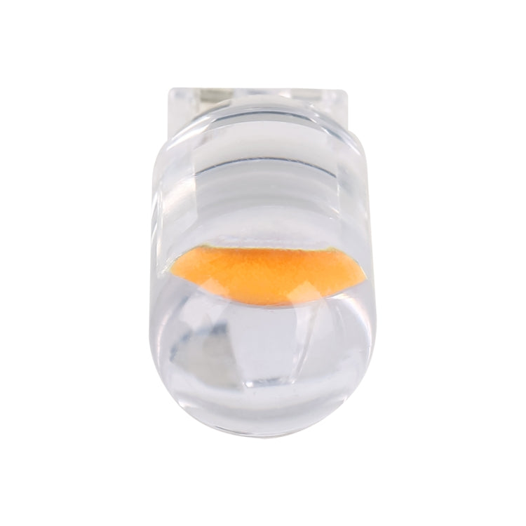 50 PCS T10 DC12V / 0.3W Car Clearance Light COB Lamp Beads(Yellow Light)