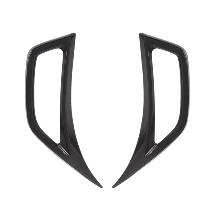 Car Fender Side Air Outlet Decorative Panel for Jeep Wrangler JL 2018-2020 (Black)