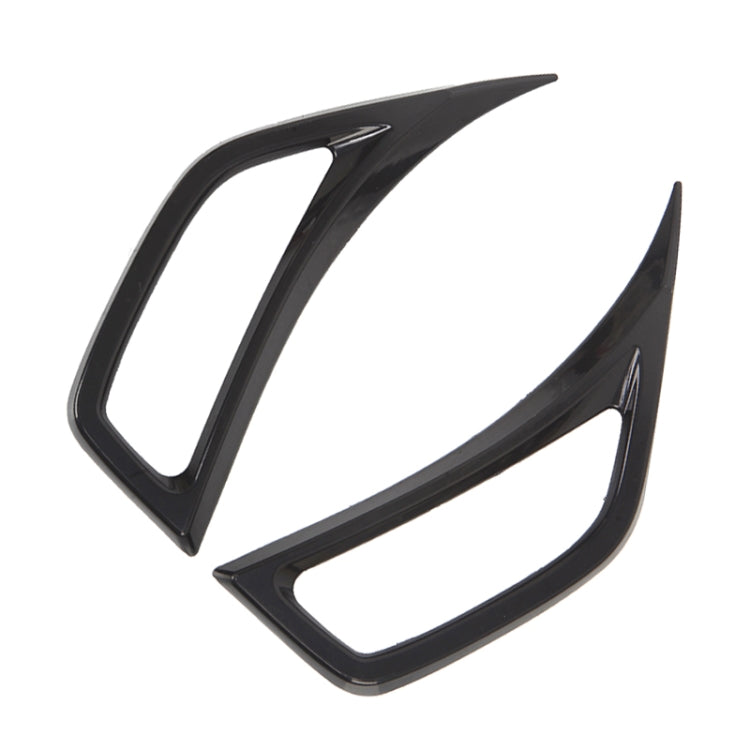 Car Fender Side Air Outlet Decorative Panel for Jeep Wrangler JL 2018-2020 (Black)