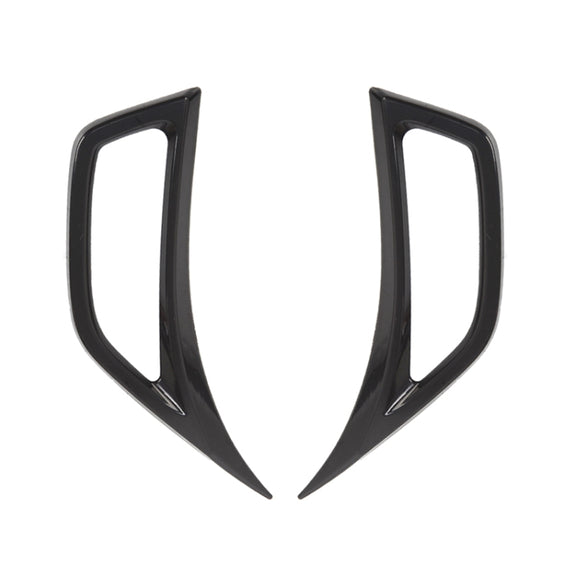 Car Fender Side Air Outlet Decorative Panel for Jeep Wrangler JL 2018-2020 (Black)