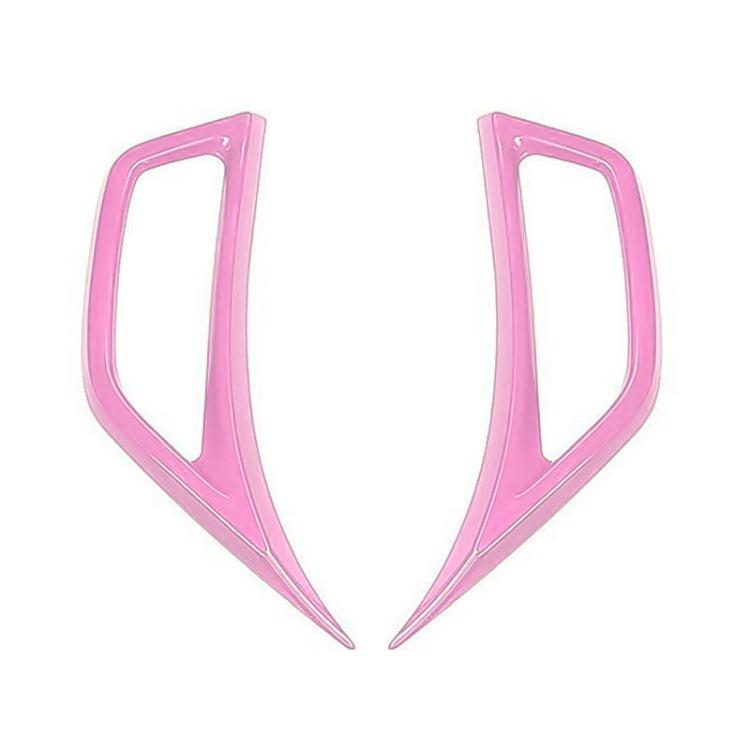 Car Fender Side Air Outlet Decorative Panel for Jeep Wrangler JL 2018-2020 (Pink)