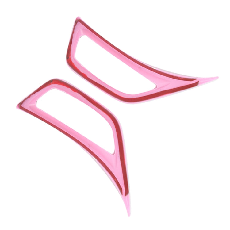 Car Fender Side Air Outlet Decorative Panel for Jeep Wrangler JL 2018-2020 (Pink)