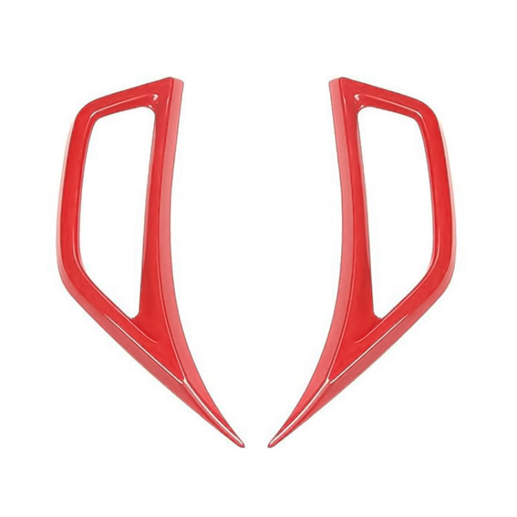 Car Fender Side Air Outlet Decorative Panel for Jeep Wrangler JL 2018-2020 (Red)