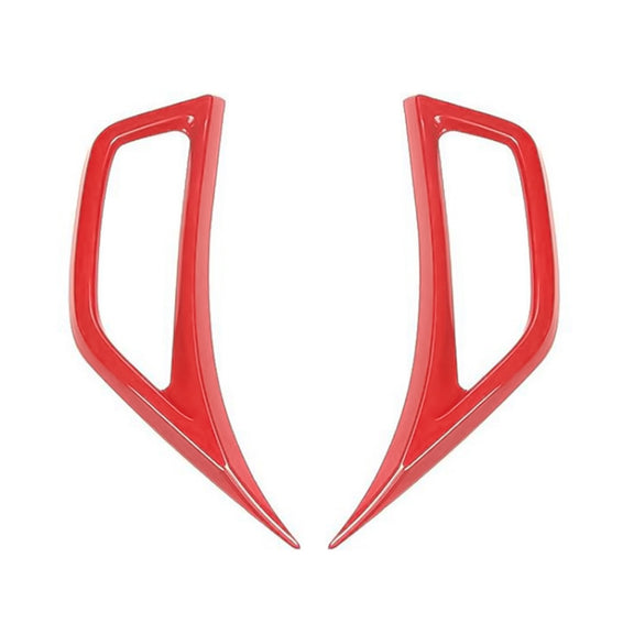 Car Fender Side Air Outlet Decorative Panel for Jeep Wrangler JL 2018-2020 (Red)