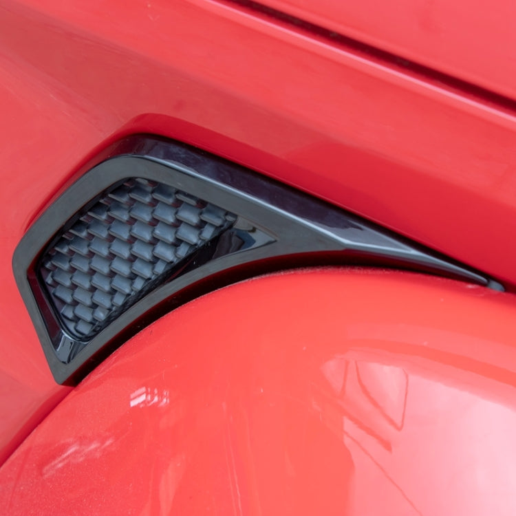 Car Fender Side Air Outlet Decorative Panel for Jeep Wrangler JL 2018-2020 (Red)