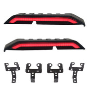 Car Modified Segmented Rear Wing Spoiler with Light for Jeep Wrangler JK 2007-2017, EU Version