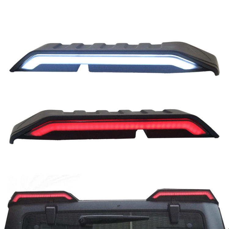Car Modified Segmented Rear Wing Spoiler with Light for Jeep Wrangler JK 2007-2017, EU Version