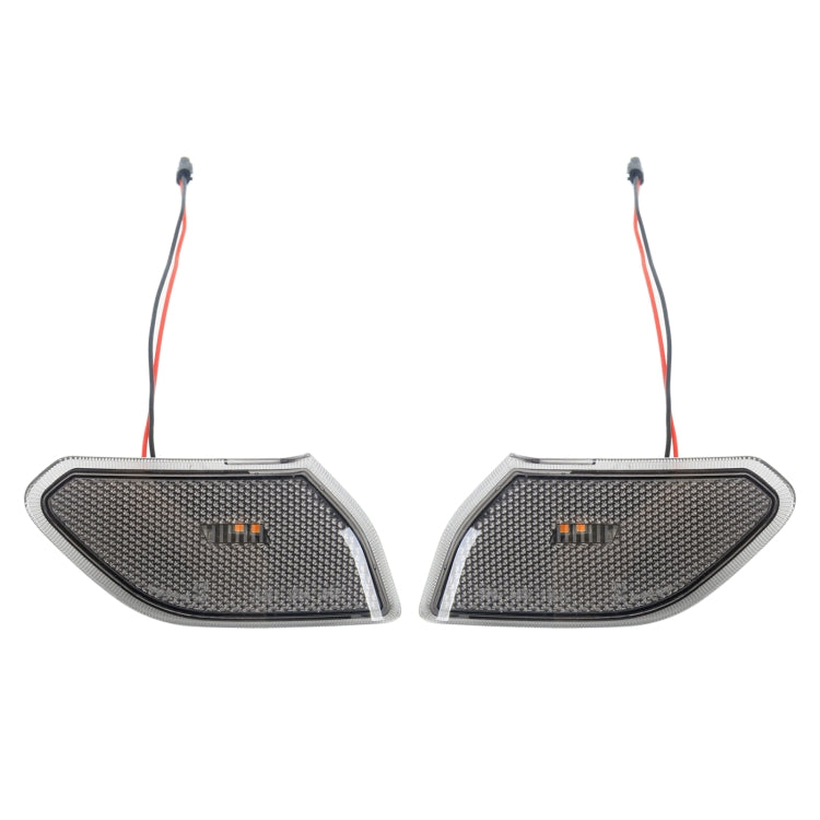 Car Black Wheel Eyebrow Side Light Turn Signal Leaf Plate Lamp for Jeep Wrangler JL 2018-