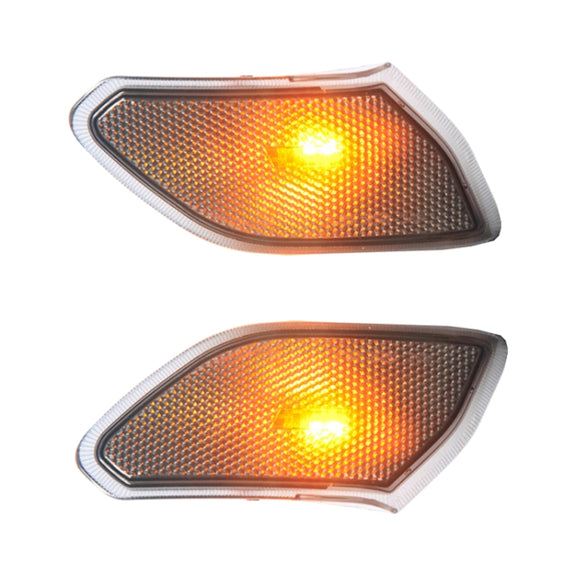 Car Black Wheel Eyebrow Side Light Turn Signal Leaf Plate Lamp for Jeep Wrangler JL 2018-