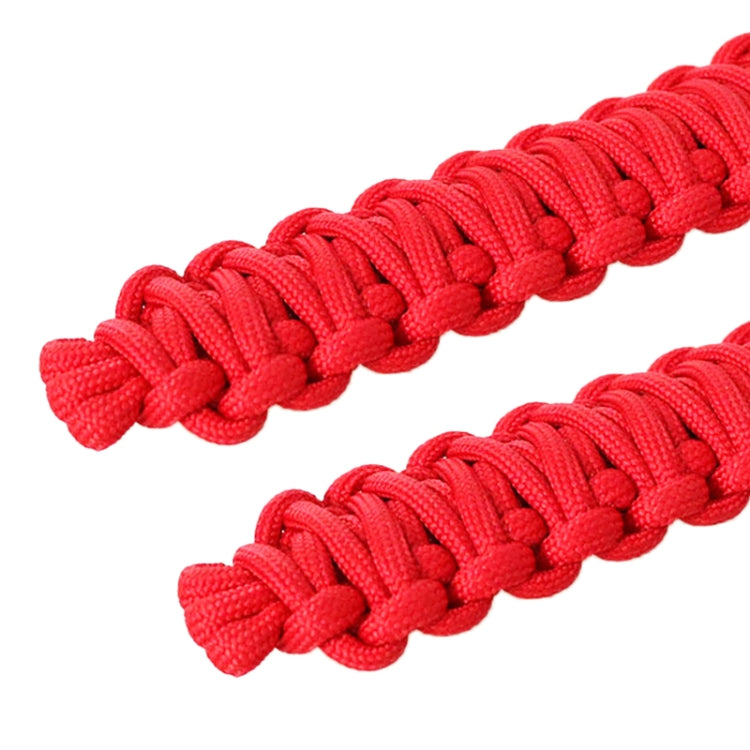 Pair Car Door Limit Braided Rope Strap for Jeep Wrangler (Black)