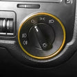 Car Headlight Switch Decorative Ring for Volkswagen Golf (Gold) - Decoration Rings by PMC TechLife | Online Shopping South Africa | PMC TechLife | Buy Now Pay Later Mobicred
