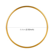 Car Headlight Switch Decorative Ring for Volkswagen Golf (Gold)