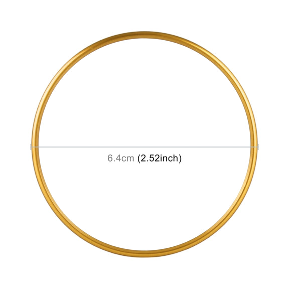 Car Headlight Switch Decorative Ring for Volkswagen Golf (Gold)