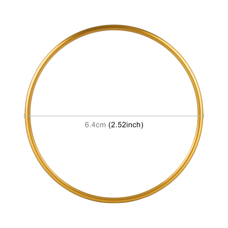 Car Headlight Switch Decorative Ring for Volkswagen Golf (Gold)
