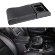 Car Multi-functional Dual USB Armrest Box Booster Pad, Microfiber Leather Curved Type (Black White) - Seat Accessories by PMC TechLife | Online Shopping South Africa | PMC TechLife | Buy Now Pay Later Mobicred