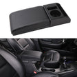Car Multi-functional Dual USB Armrest Box Booster Pad, Microfiber Leather Straight Type (Black White) - Seat Accessories by PMC TechLife | Online Shopping South Africa | PMC TechLife | Buy Now Pay Later Mobicred