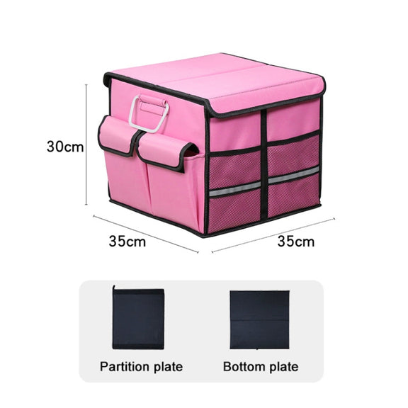 Car Trunk Foldable Storage Box, Capacity: 36L (Pink)