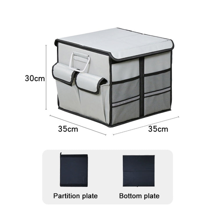 Car Trunk Foldable Storage Box, Capacity: 36L (Grey)