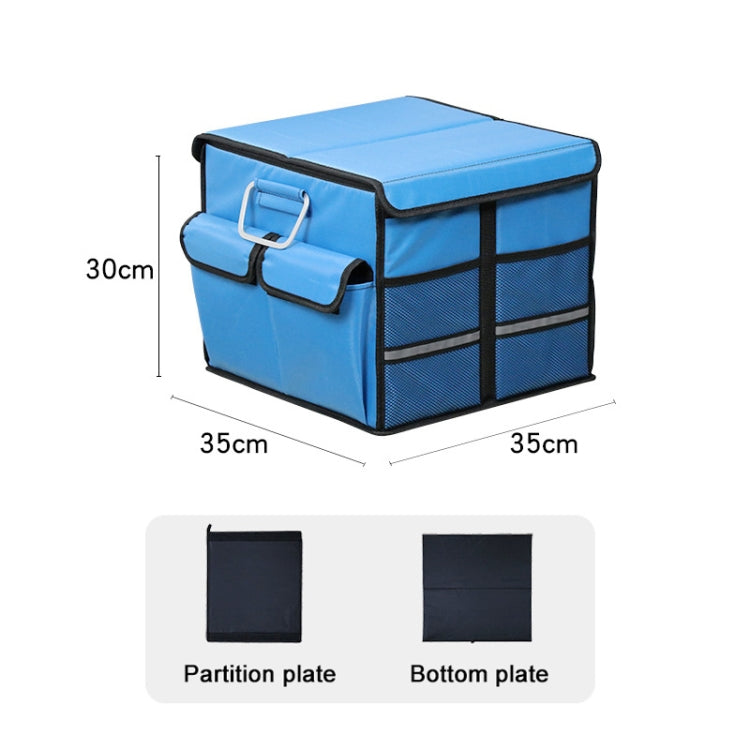 Car Trunk Foldable Storage Box, Capacity: 36L (Blue)