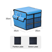 Car Trunk Foldable Storage Box, Capacity: 36L (Blue)