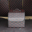 Car Trunk Foldable Storage Box, Rhombic Grid Small Size: 33 x 32 x 30cm (Black Red) - Stowing Tidying by PMC Jewellery | Online Shopping South Africa | PMC Jewellery | Buy Now Pay Later Mobicred