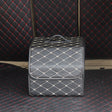 Car Trunk Foldable Storage Box, Rhombic Grid Small Size: 33 x 32 x 30cm (Beige) - Stowing Tidying by PMC Jewellery | Online Shopping South Africa | PMC Jewellery | Buy Now Pay Later Mobicred