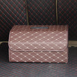 Car Trunk Foldable Storage Box, Rhombic Grid Large Size: 54 x 32 x 30cm (Coffee) - Stowing Tidying by PMC TechLife | Online Shopping South Africa | PMC TechLife | Buy Now Pay Later Mobicred