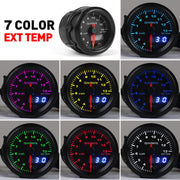 Car Universal 52mm Digital Display LED LCD Colorful Exhaust Temperature Gauge