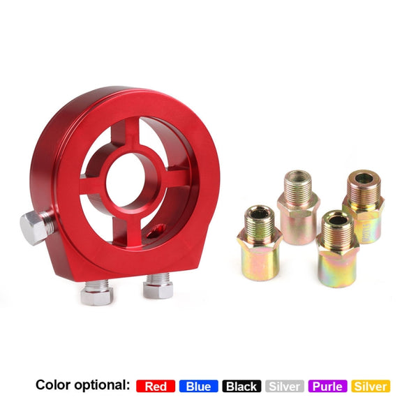 Car Modification Oil Temperature and Oil Pressure Gauge Adapter (Silver)