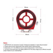 Car Modification Oil Temperature and Oil Pressure Gauge Adapter (Silver)