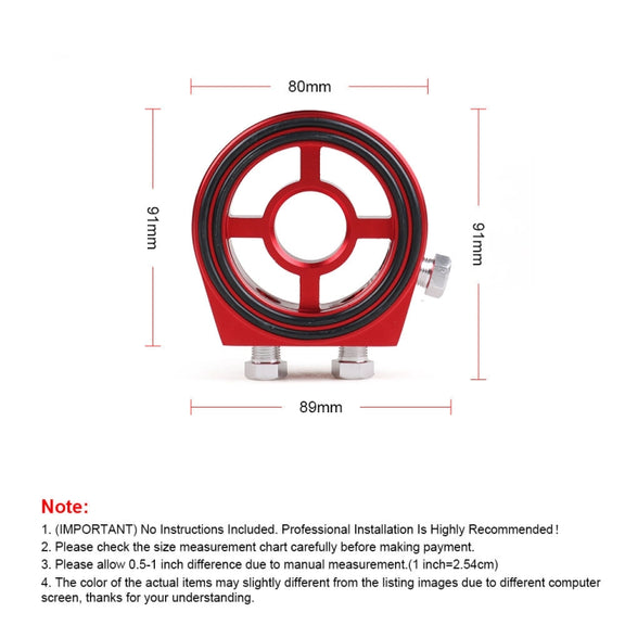 Car Modification Oil Temperature and Oil Pressure Gauge Adapter (Silver)