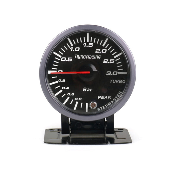 60mm Car Modified 0-3bar Turbocharged Instrument with Bracket