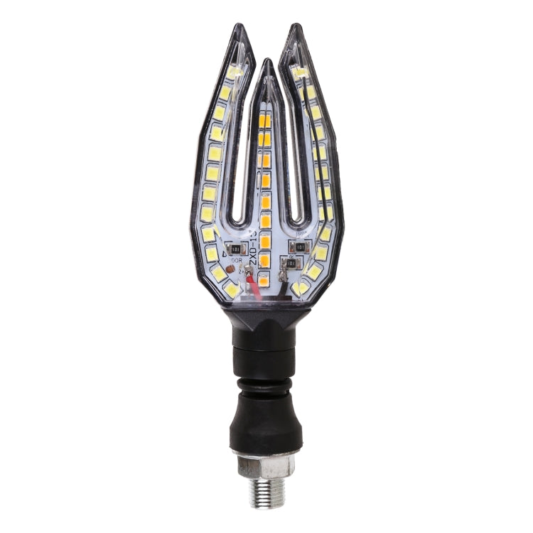 Motorcycle Turn Signal Light DC12V 1W 33LEDs SMD-3528 Lamp Beads (White Light)