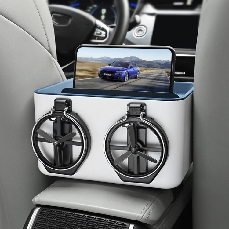 Car Multifunctional Storage Box Water Cup Holder (Grey)