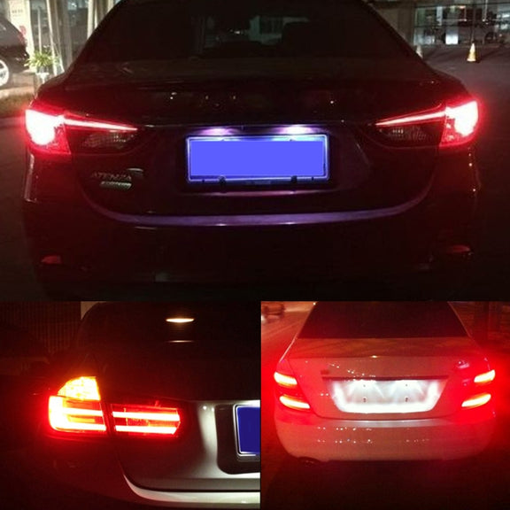 4 in 1 1157 DC12V 0.6W 9LEDs SMD-3528 Car Brake Light (Yellow Light)