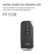 Hallmo Car Cowhide Leather Key Protective Cover for KIA(Brown)