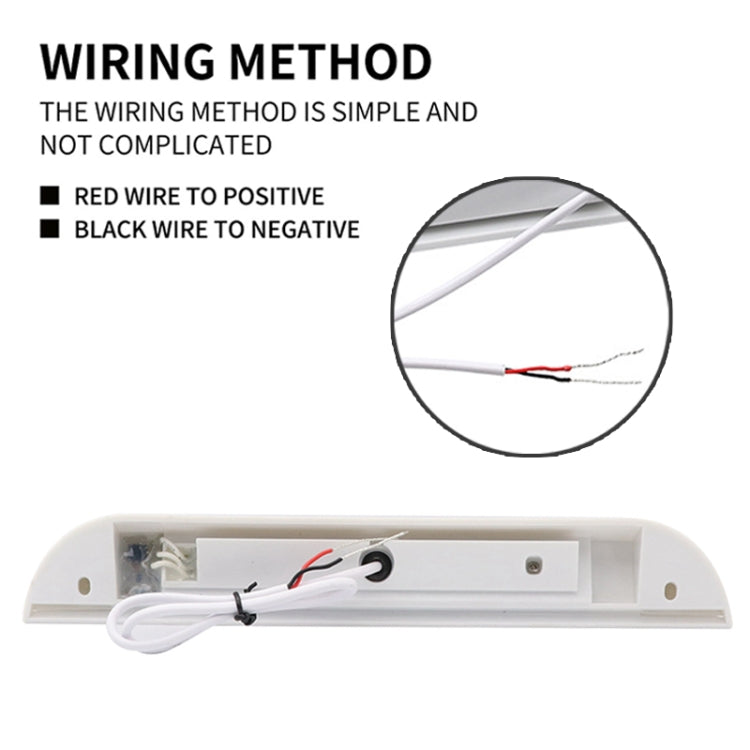 RV / Yacht Awning LED Strip Light DC12-28V with 9 LEDs Lamp Beads (White)