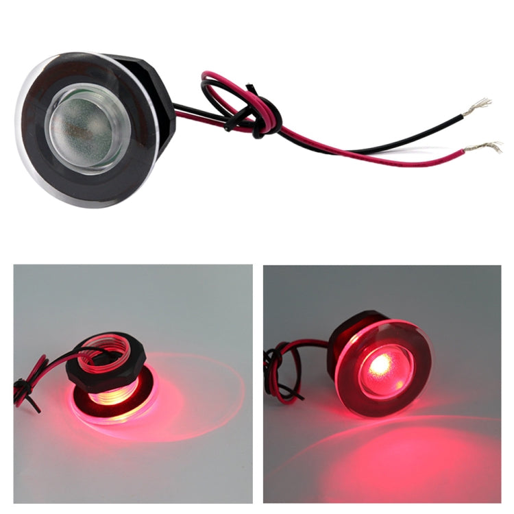 RV / Yacht Walkway Light LED Round Light DC12V (Red Light)